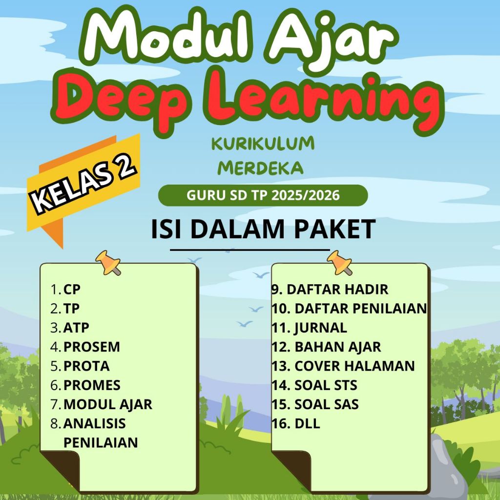 Modul Ajar Deep Learning Kelas 2 SD 2025/2026