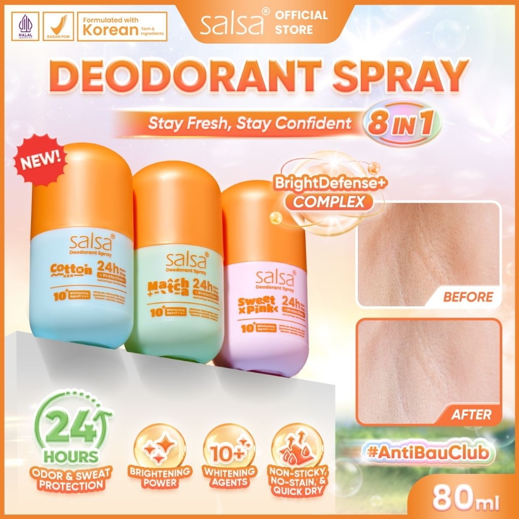 RY - SALSA DEODORANT SPRAY 24 JAM