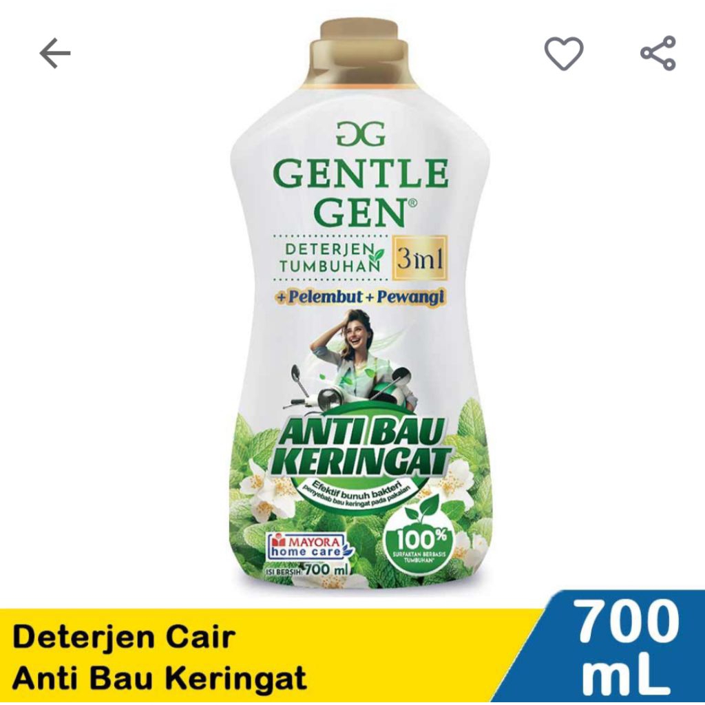 Gentle gen detergen cair