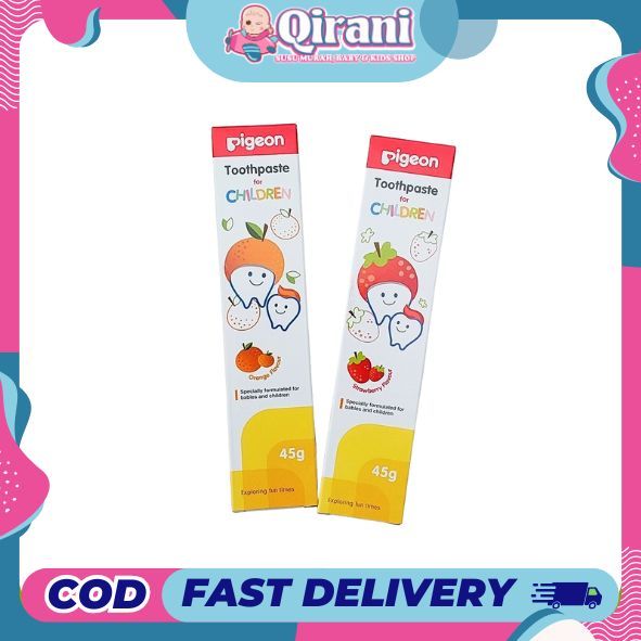 Pigeon Tooth Paste Orange Strawberry 45gr