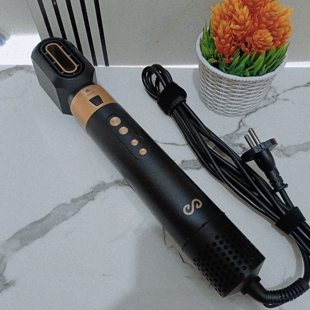 glamfinity blowdryer hot air brush 1200w