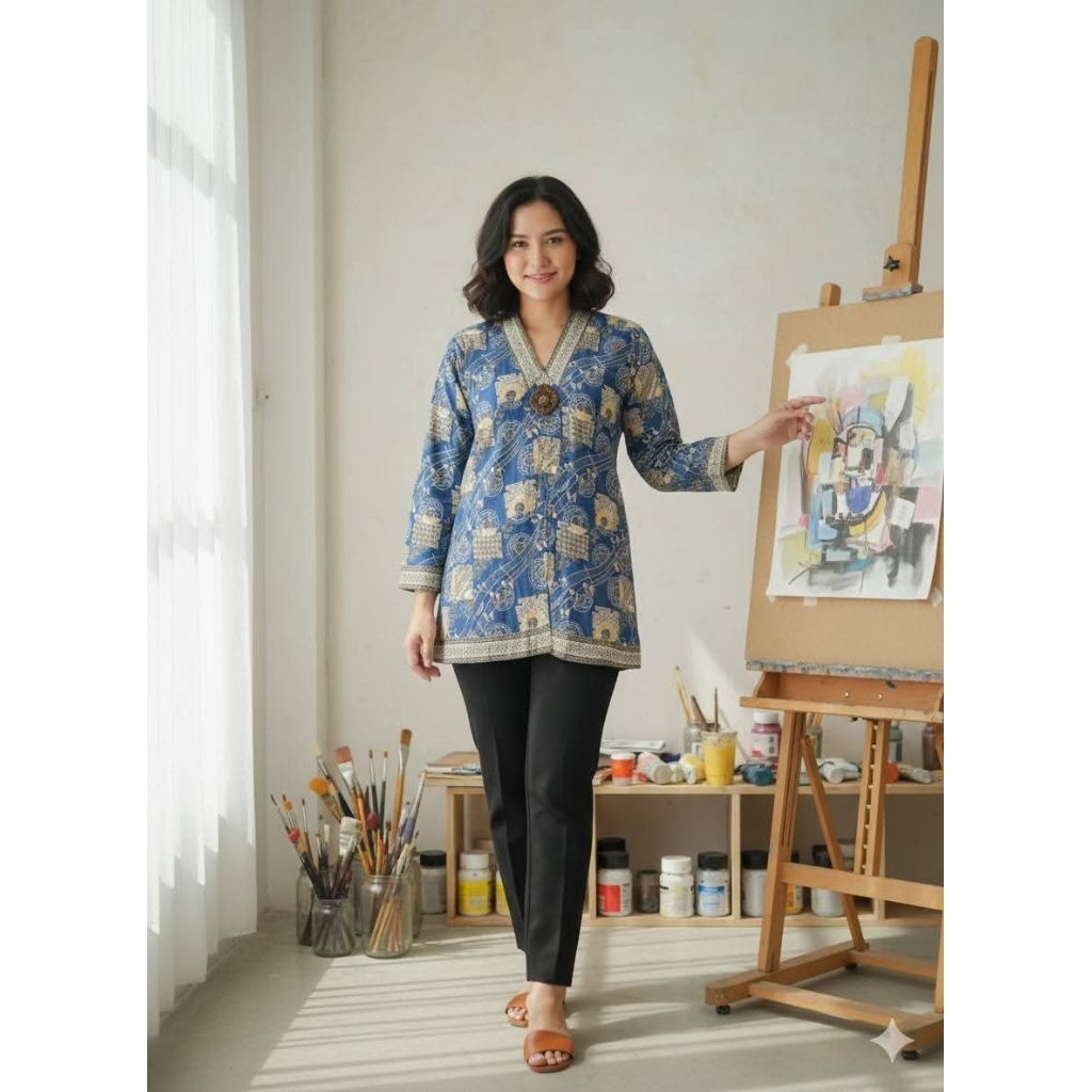 tunik batik katun