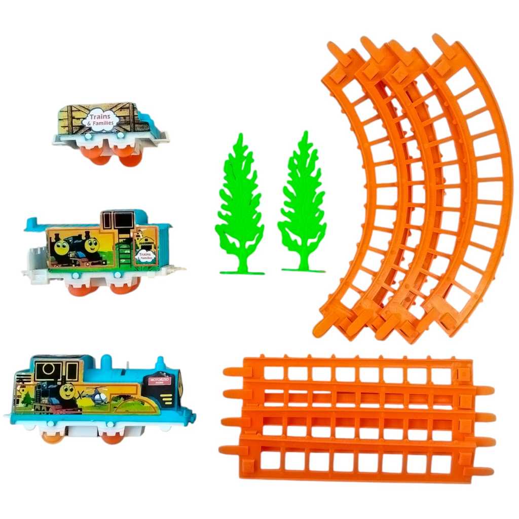 Mainan Kereta Api Rel 877-33 - Train Set - FREE BATERAI