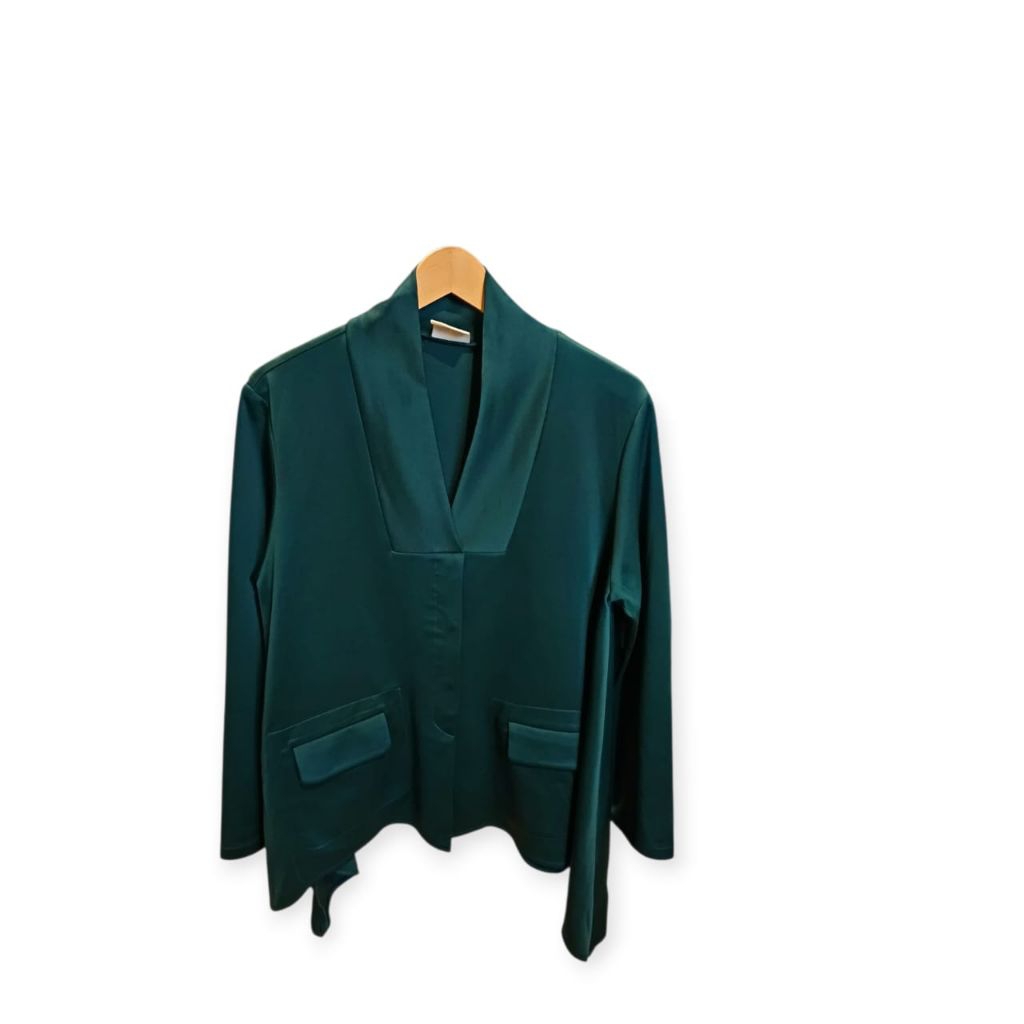 Duma Green Blazer Asymmetric