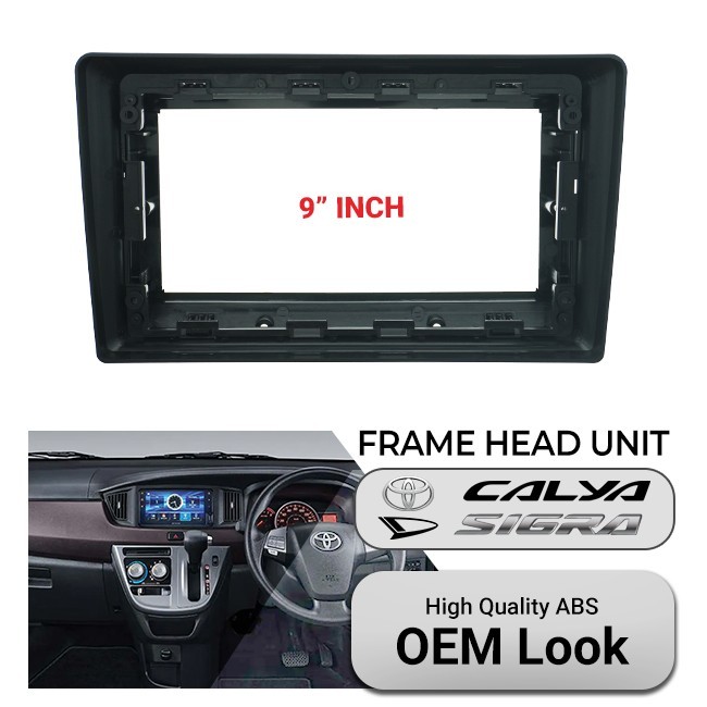 Paket Frame Calya 2016up dgn HeadUnit Android DHD 9 Inch