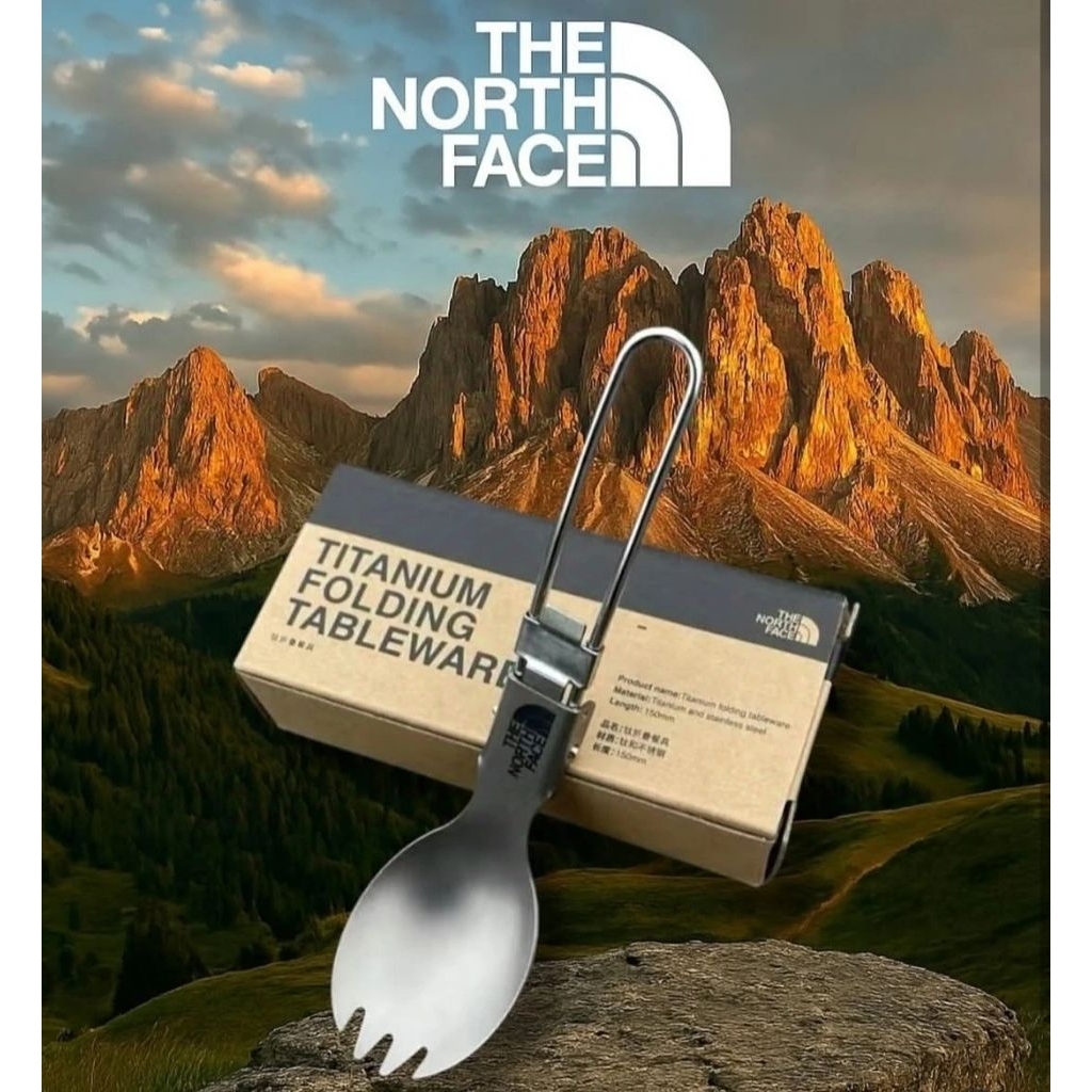 Sendok Lipat THEENEF Original Titanium Folding Tableware