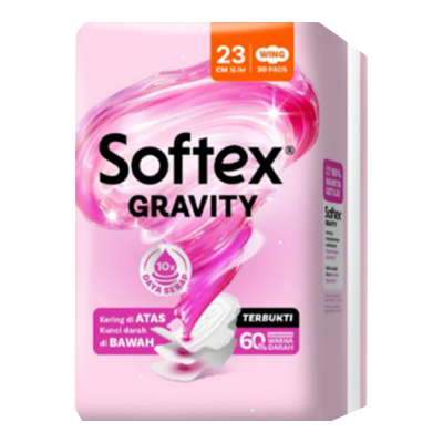 Softex Gravity Pembalut Wanita Wing 23 cm 20 pcs