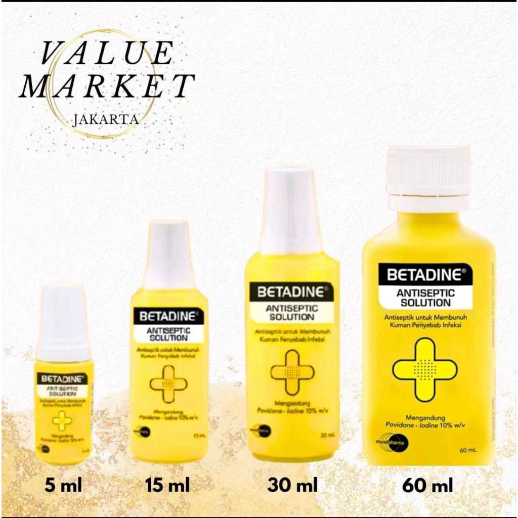 BETADINE SOLUTION Obat Luka Antiseptic