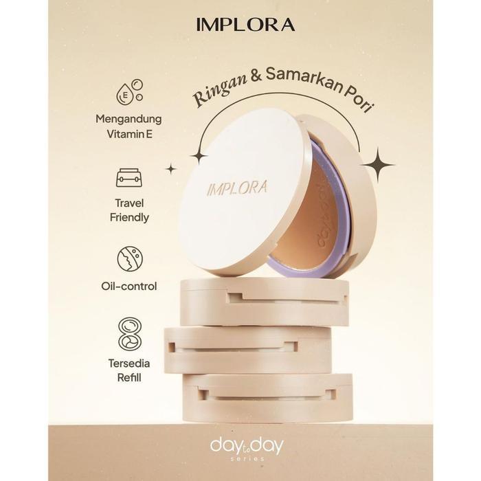 Implora Two Way Cake Bedak Ringan Pori