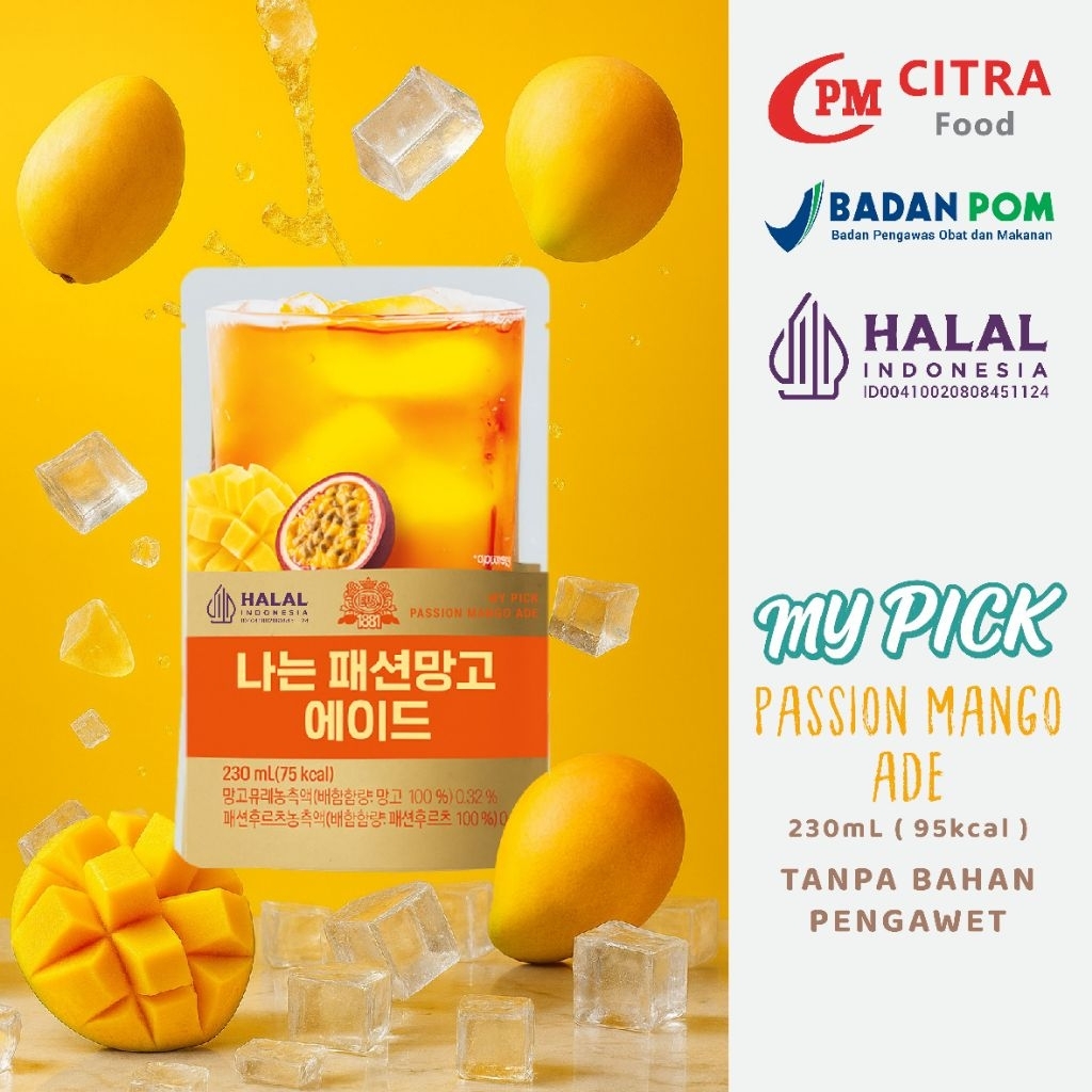 MY PICK PASSION MANGO ADE POUCH DRINK