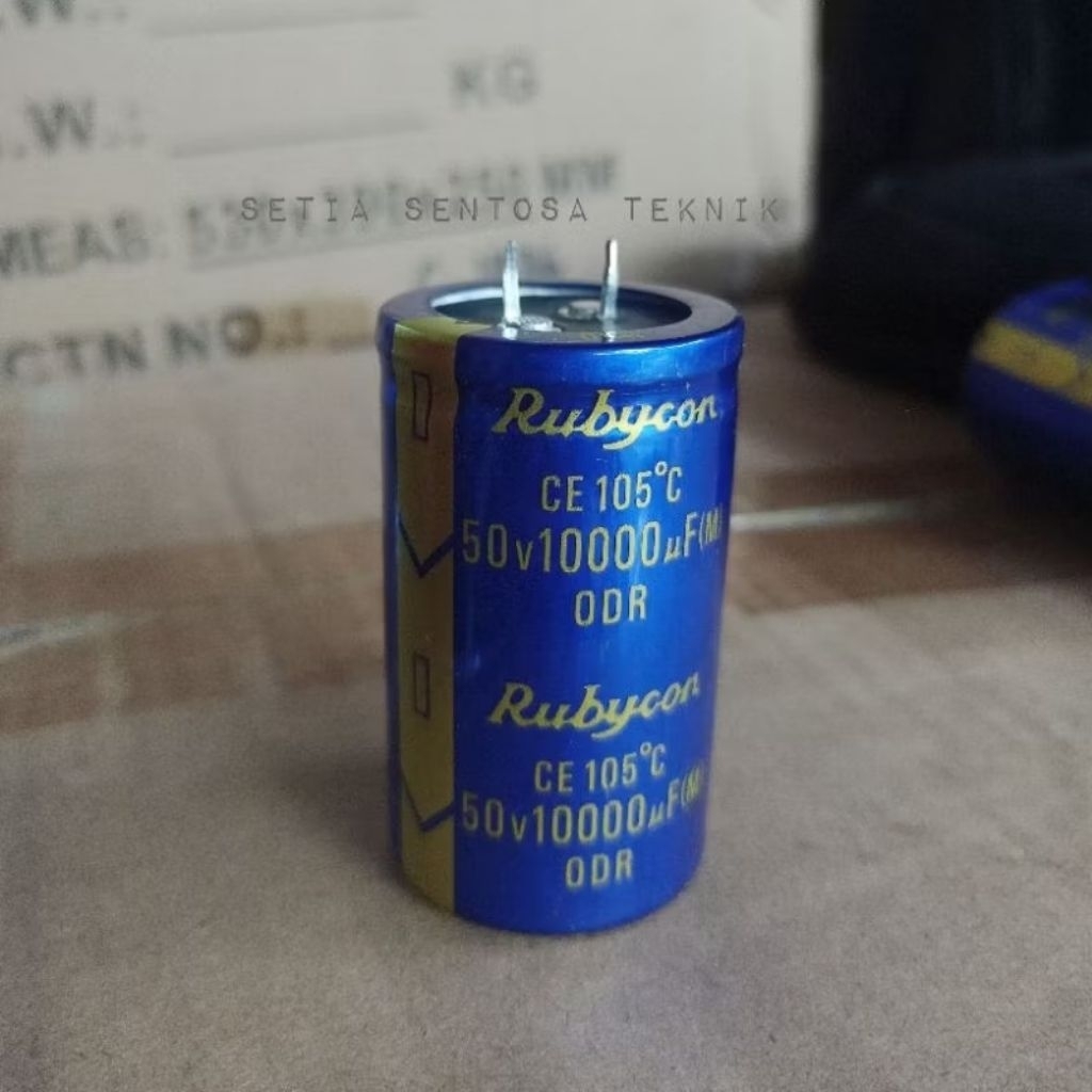 Elco RUBYCON BIRU 50VOLT kapasitor elektrolit rubycon 50 V 10000uF
