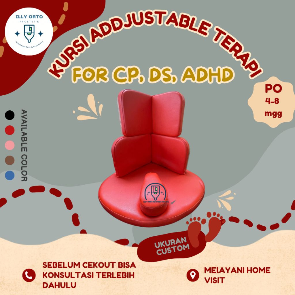MEJA TERAPI ADDJUSTABLE FOR CP, ADHD, DS, DLL