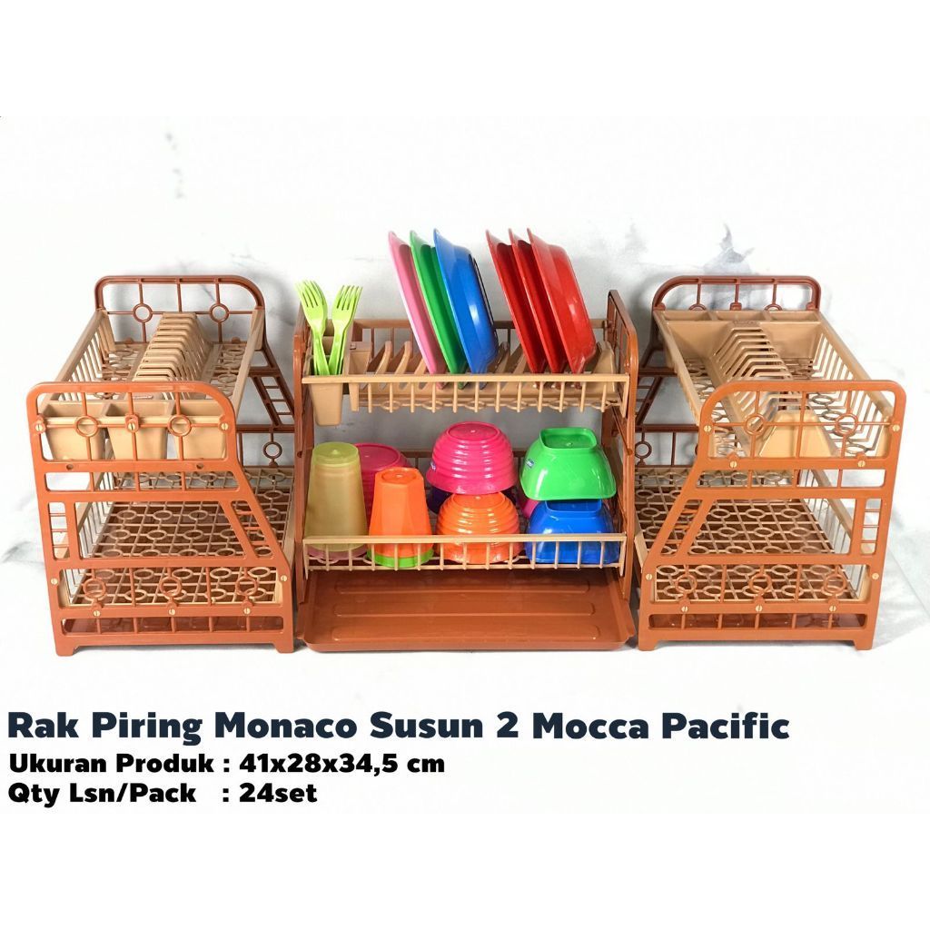 Rak Piring Monaco Mocca Pacific
