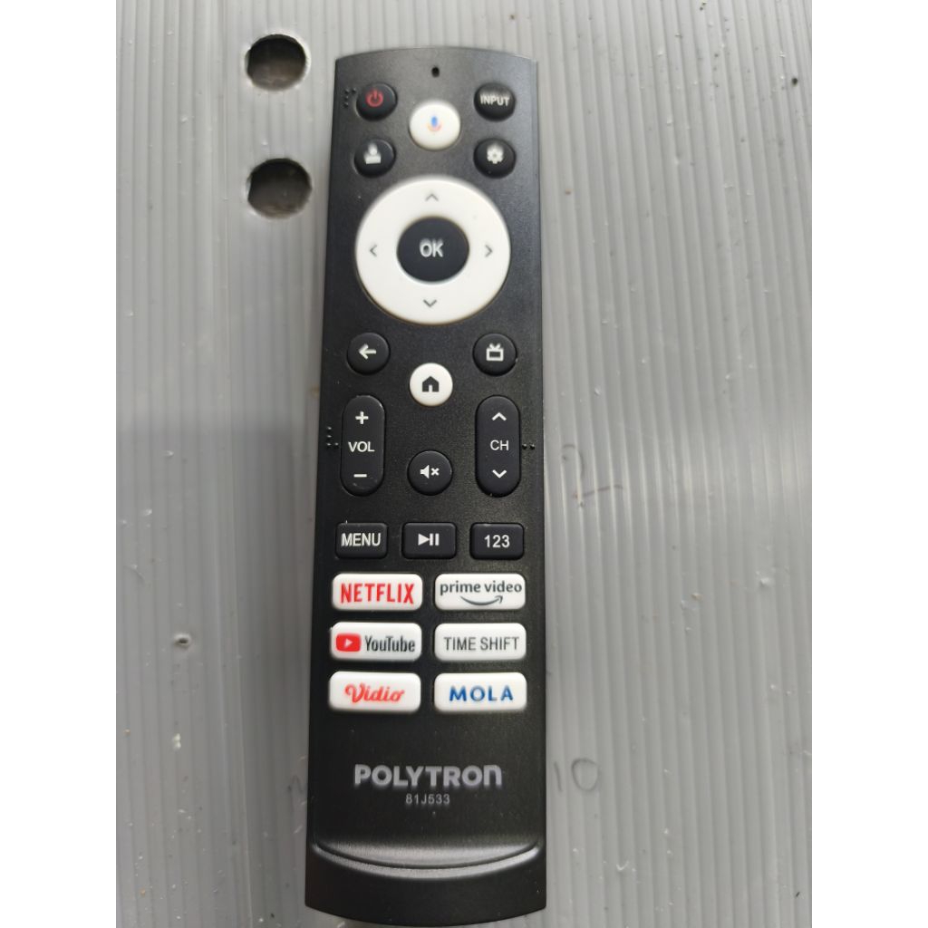 remot android tv polytron 81J533 bekas