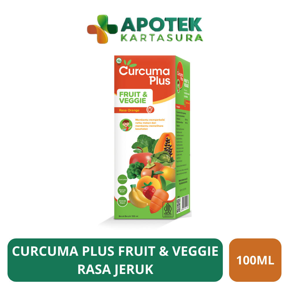 Curcuma Plus Fruit & Veggie Rasa Jeruk 100 mL