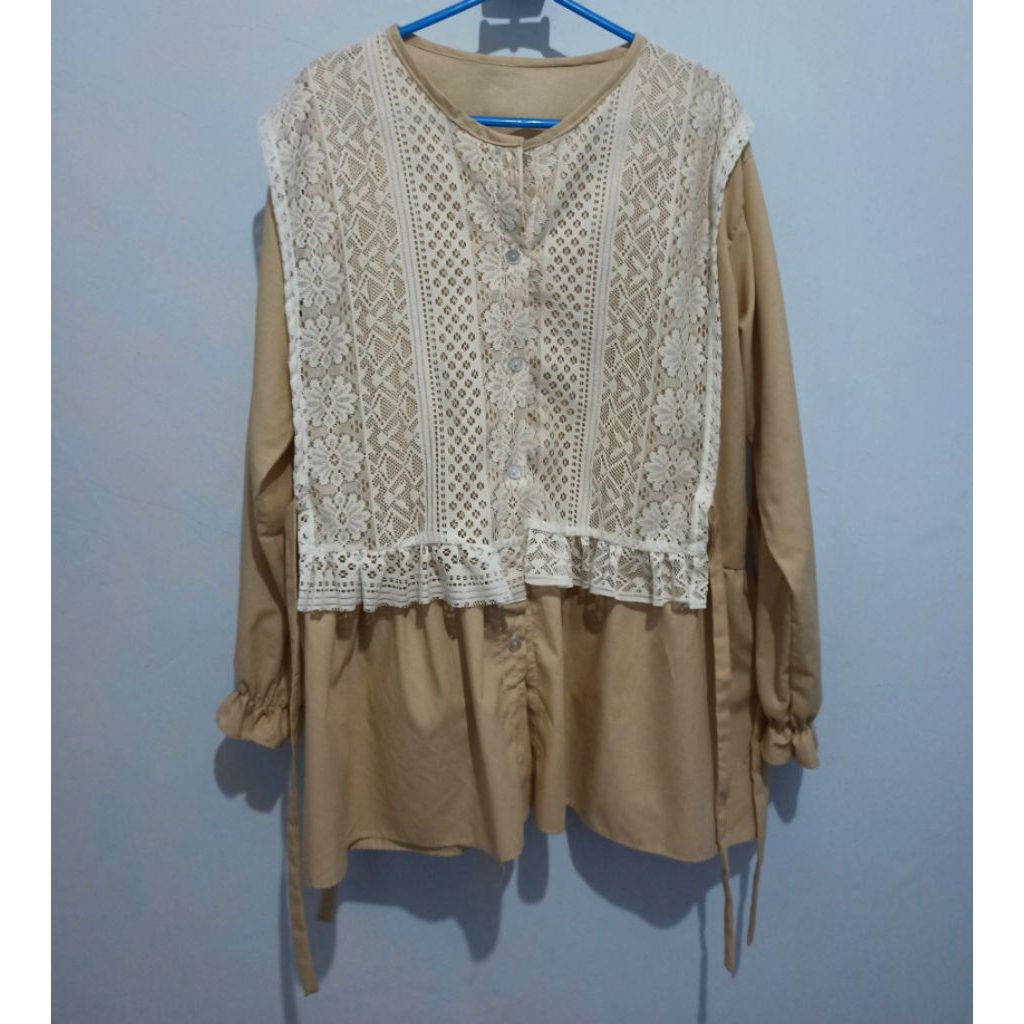 BLOUSE BROWN BRUKAT