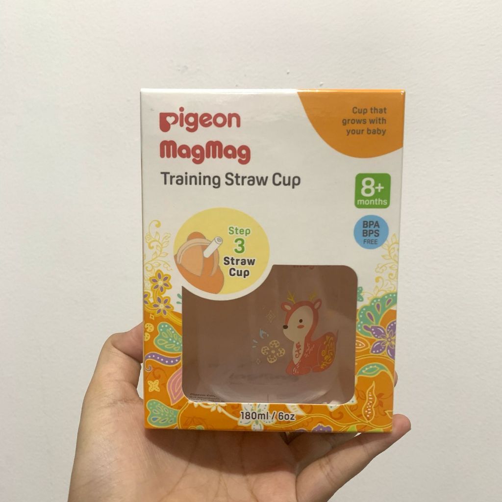 Pigeon Mag mag  Step 3 Training Straw Cup Botol Minum