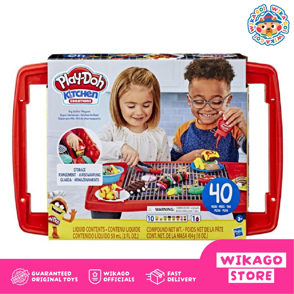 Playdoh Kitchen Creations Big Grill Playset BBQ
