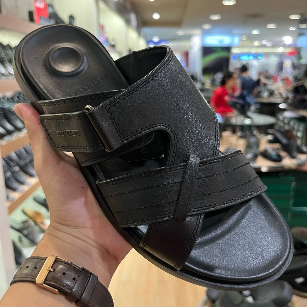 BRUNO PREMI sandal kulit pria anti slip