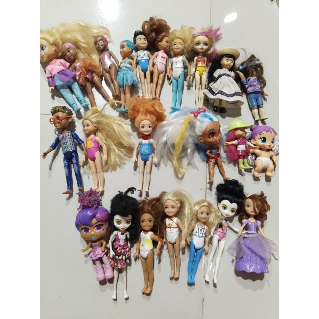 barbie mini mattel dan lain lain bermerk