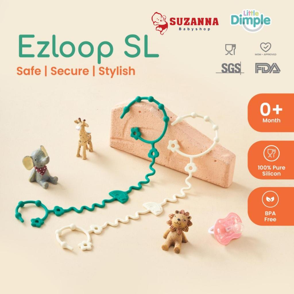 Little Dimple EzLoop Silicone Pacifier String - Gantungan dot dan Teether