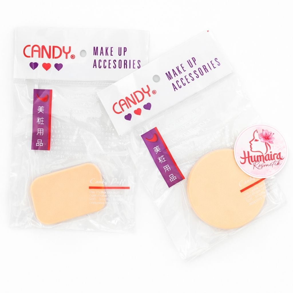 Sponge Bedak Candy Bulat Dan Kotak