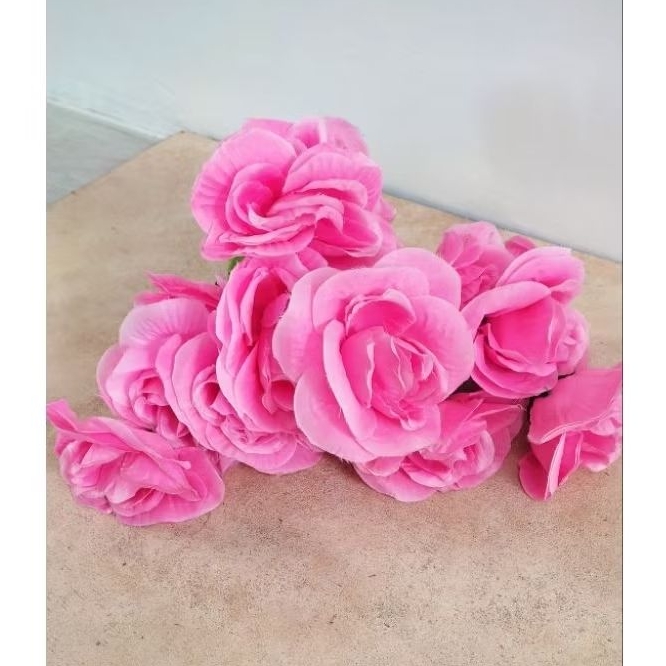 BUNGA MAWAR PINK_BUNGA ARTIFICIAL