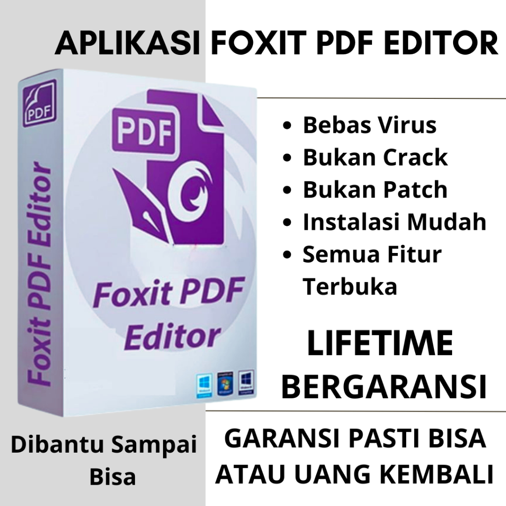 Foxit PDF Editor Pro Permanen Full Version / Edit Convert Combine Compres Pdf
