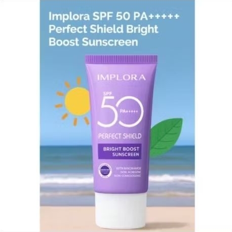 Implora Perfect Shield Bright Boost Sunscreen SPF 50 PA++++