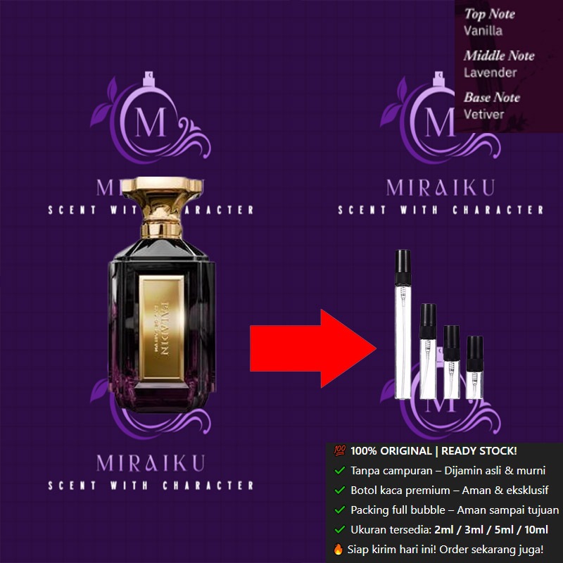Parfum Decant Velixir Ukuran Mini 2ml 5ml 10ml Aroma Asli