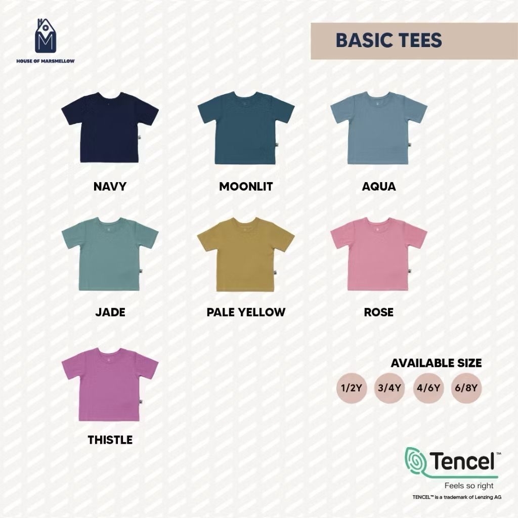 TENCEL x House of Marshmellow - Basic Tees