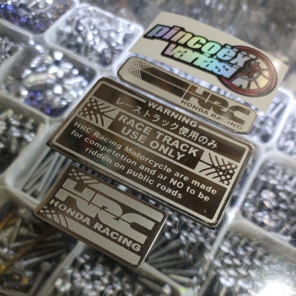 emblem stainless honda vario(hugger, sensor,filter)