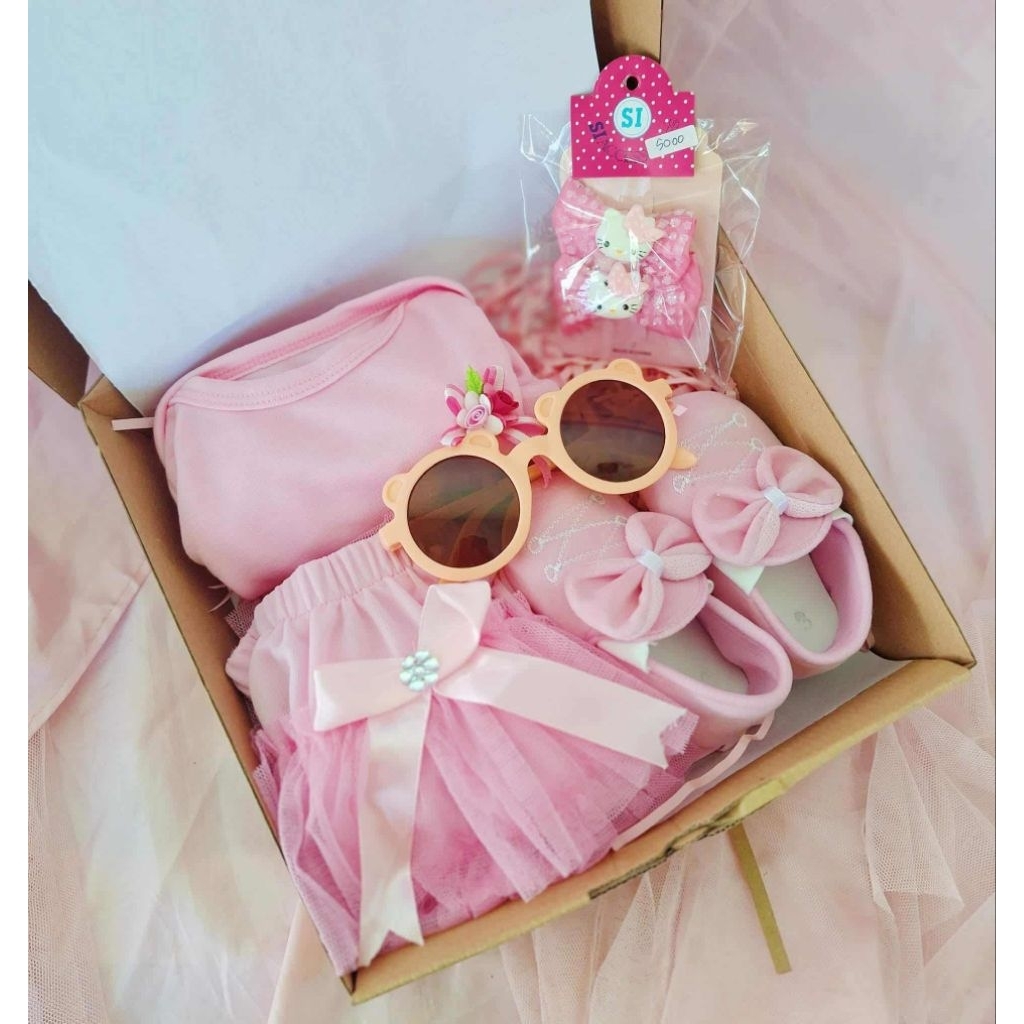 Hempers set bayi pink