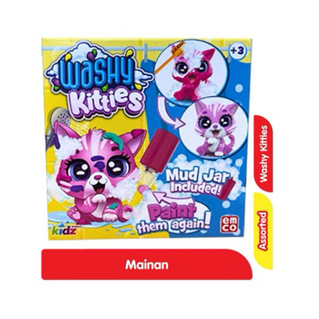 Emco Mainan Washy Kitties Assorted