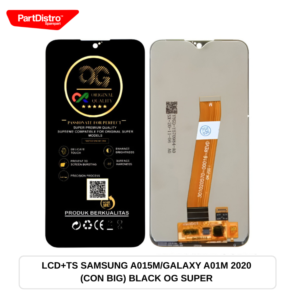 LCD FULLSET SAM A015 OLED2 (CON SMALL) BLACK GAL.AXY A01 2020