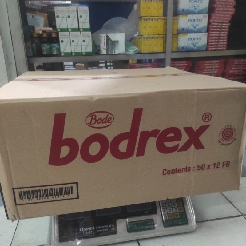 BODREX TABLET 1 DUS (ISI 50 PACK X 12 FBX)