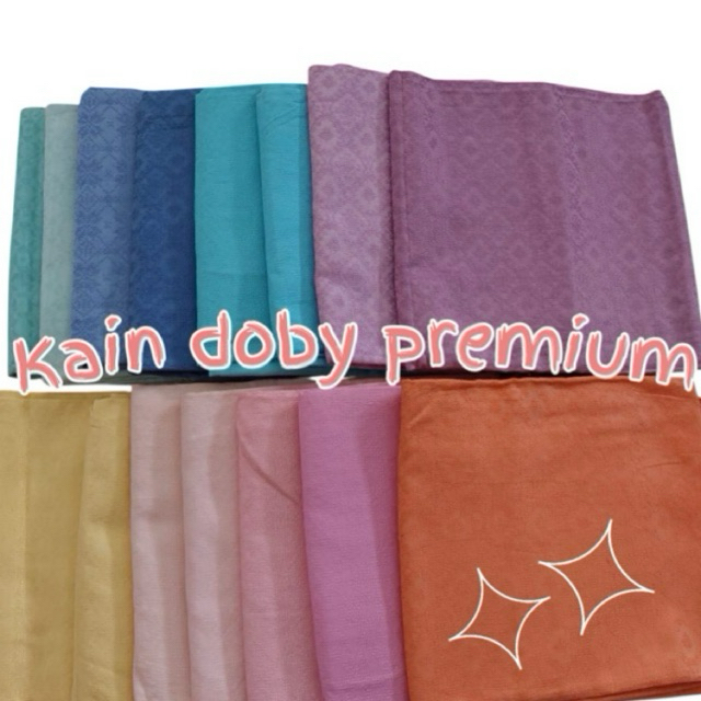 kain batik Doby polos premium Terbaru