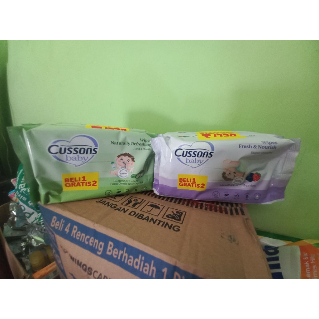 cusson tisu basah