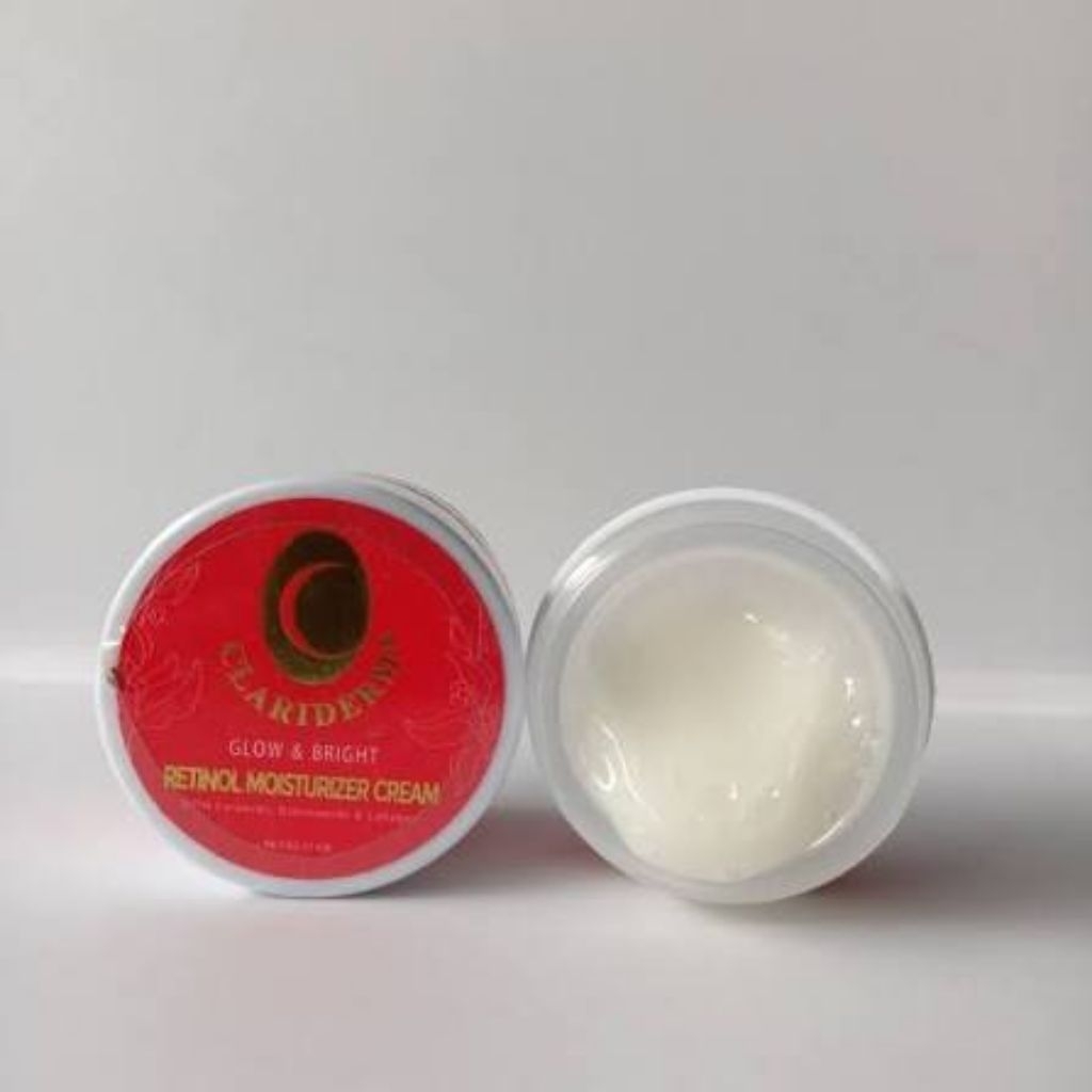clariderm°glow&bright°retinol°moisturizer°cream