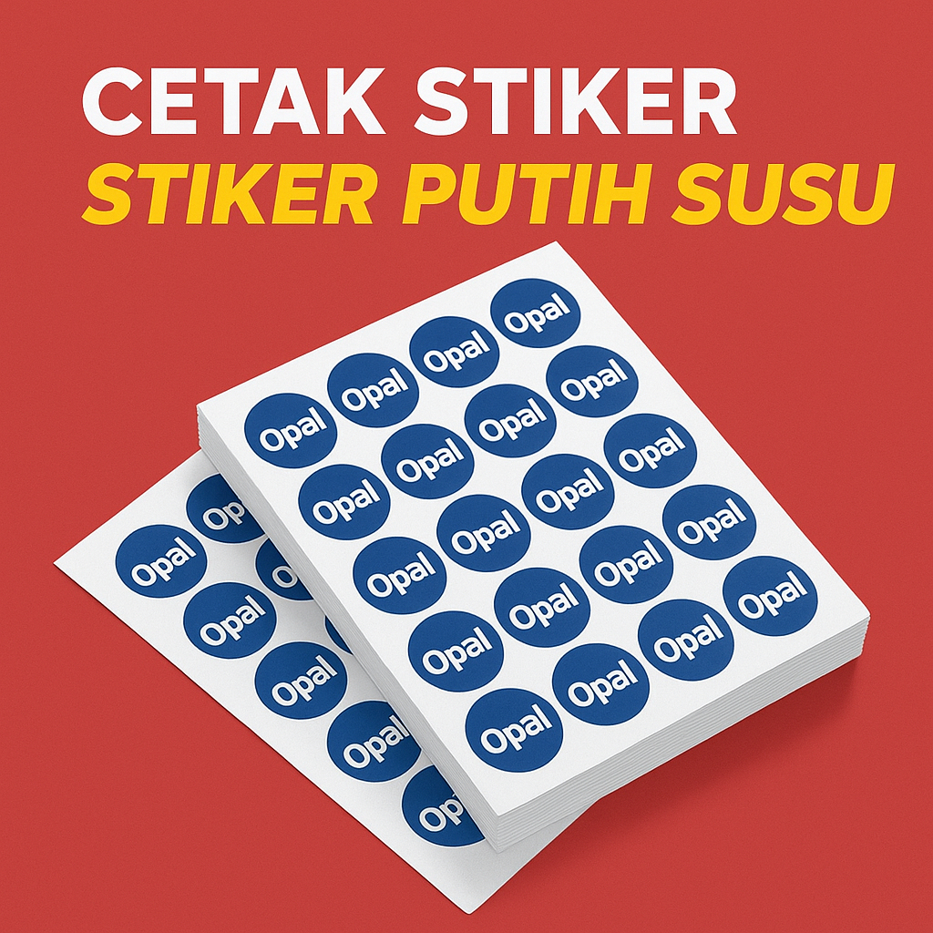 STIKER PUTIH SUSU A3+