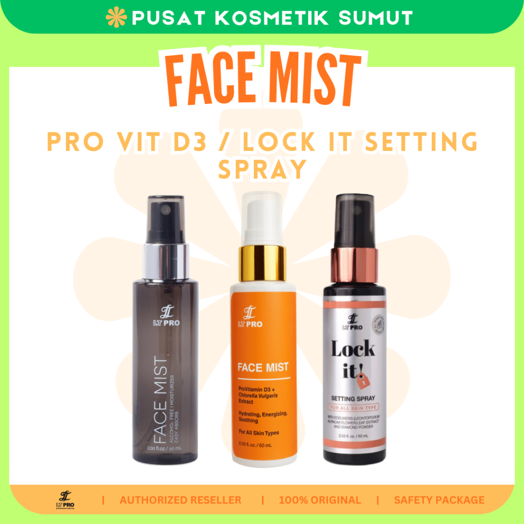 LT PRO Face Mist / Pro Vit D3 / Lock It Setting Spray | LTPRO