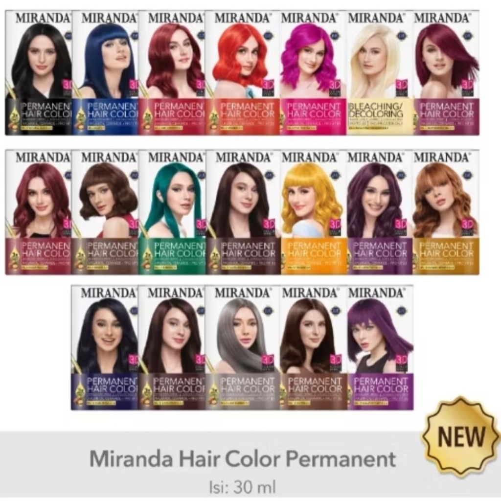Cat Rambut Miranda Premium Permanent 30ml
