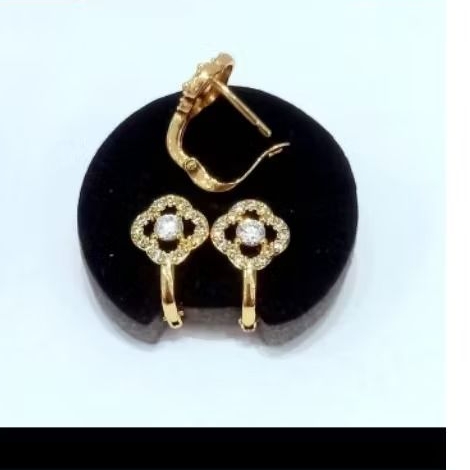Anting jepit dewasa lapis emas