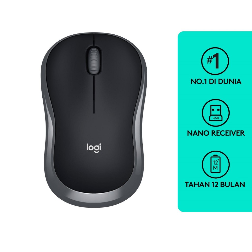 Logitech B175 Wireless Mouse for Windows, Mac, Linux, and ChromeOS Harga Sepadan