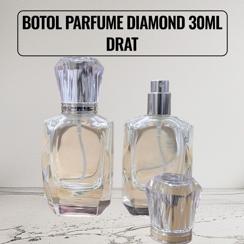 BOTOL PARFUME DIAMOND 30ML DRAT ULIR /PCS CODE 468