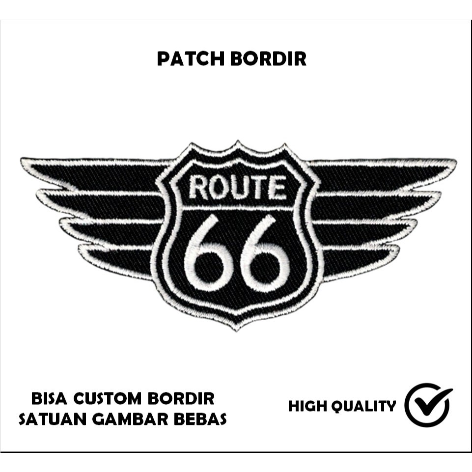 EMBLEM PATCH BORDIR GAMBAR HARLEY DAVIDSON TESTIMONI-TTB