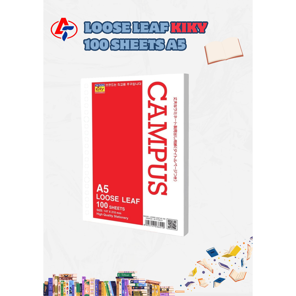 LOOSE LEAF KIKY 100 SHEETS A5
