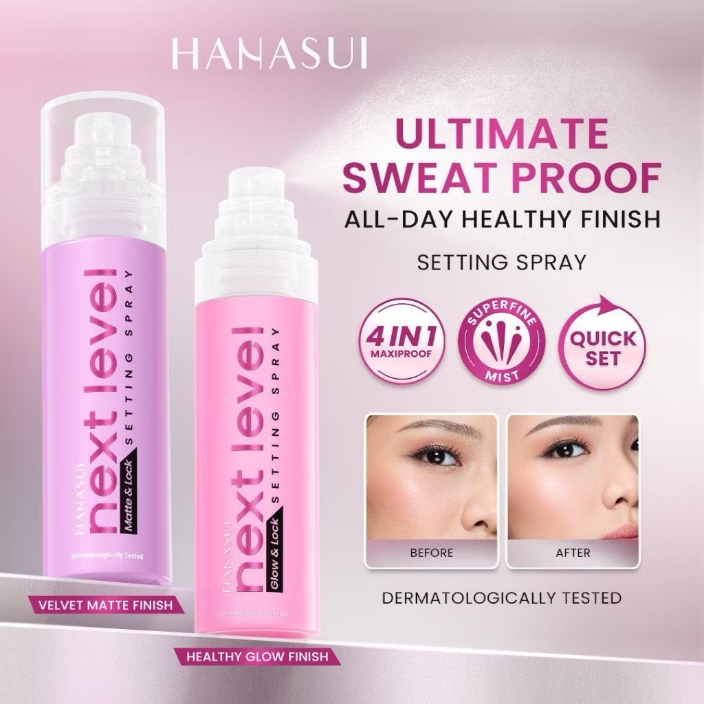 Hanasui Next Level Matte & Glow Setting spary