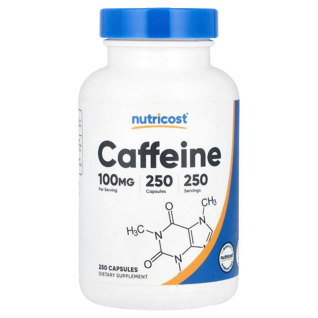 Nutricost Caffeine 100 mg 250 Capsules