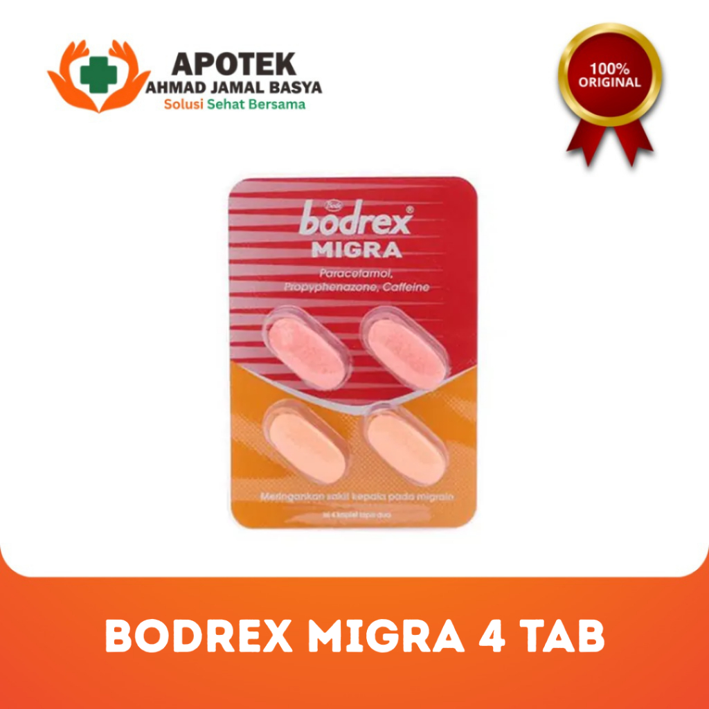 Bodrex Migra 4 Tablet - Obat Migrain